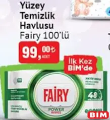 FAİRY YÜZEY TEMİZLİK HAVLUSU 100'LÜ